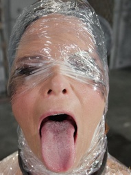 Deepthroat MILF In Plastic Wrap, pic #3